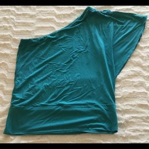 White House Black Market One Shoulder Shirt